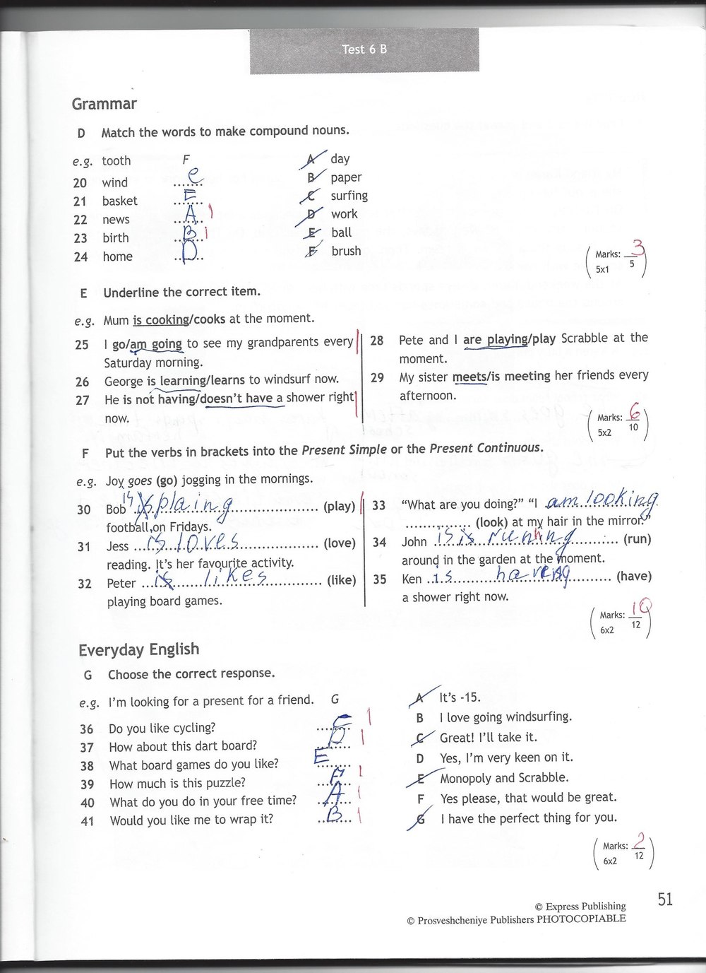 Тест бук 6 класс ответы. Англ тест Grammar 6 класс. Test 6a 6 класс ответы Spotlight. Test 7b по английскому 6 класс Spotlight. Spotlight 3 Test booklet 6a 6b ответы.